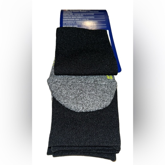 Champion Crew Sock 3 Pair Men’s 6-12 Black Gray Blue w Logo Cushioned NEW $18 - Picture 7 of 11